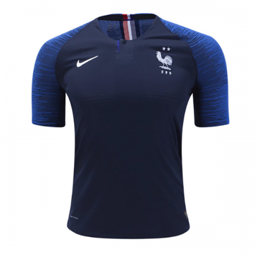 Match Version France 2018 World Cup Home 2-Star Soccer Jersey Shirt